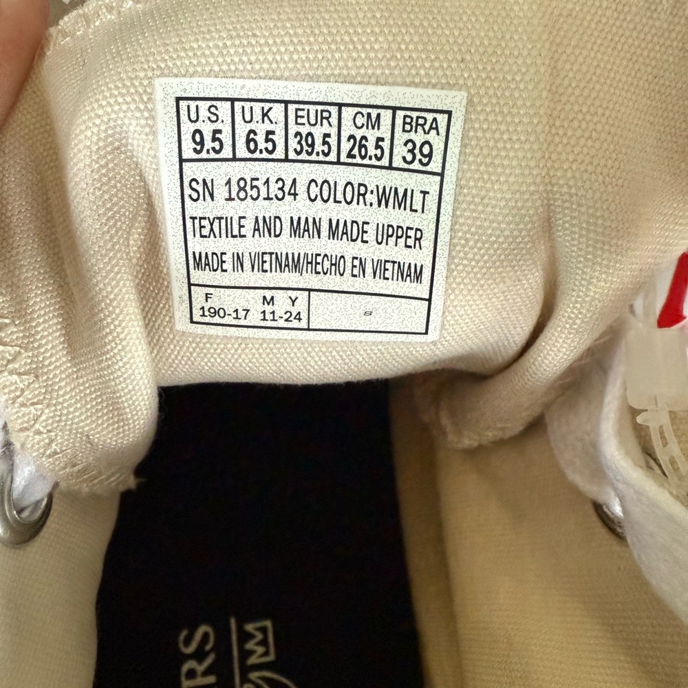 Skechers White High-Top Sneakers with Multicolor Accents - Picture 9 of 11